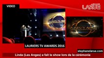 Lauriers TV Awards - Linda (Les Anges) a fait le show lors de la cérémonie