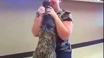 Heart breaking reaction lost dog reunites with her owner