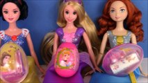 Disney princesse surprise œufs play doh collection de jouets Cendrillon, Jasmine, Blanche-Neige,