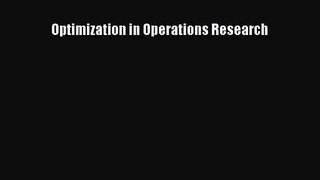 [PDF Download] Optimization in Operations Research [PDF] Online