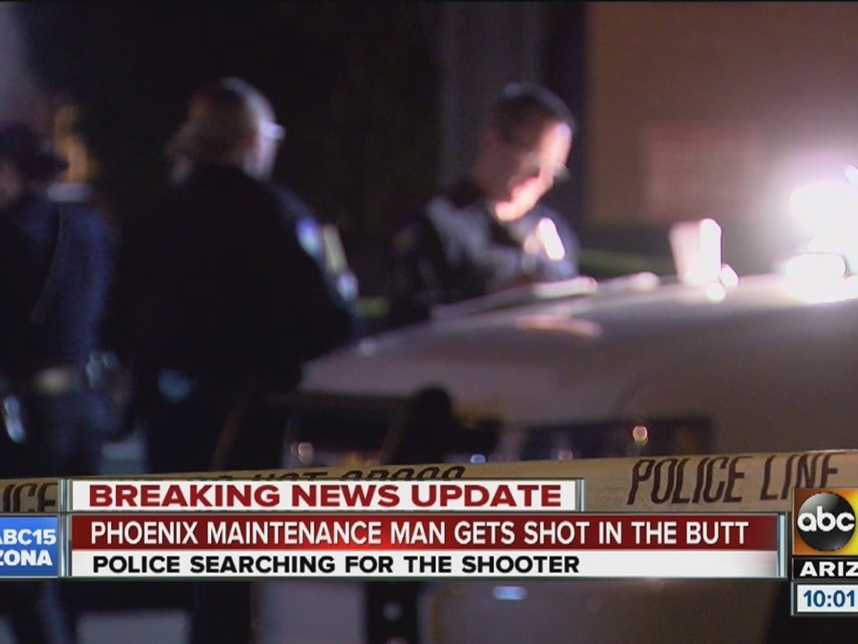 Phoenix maintenance man gets shot in the butt