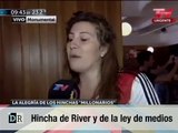 hincha de river y de la ley de medios