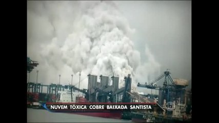 Vazamento de gás tóxico atinge terminal de cargas em Guarujá