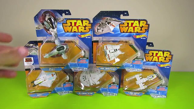 STAR WARS SHIPS MILLENIUM FALCON LUKE SKYWALKER HAN SOLO HOT WHEELS CARS