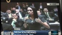 Intervención de la Diputada Delsa Solorzano en el hemiciclo del Parlamento venezolano