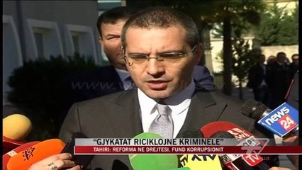 Tahiri: Gjykatat riciklojnë kriminelë - News, Lajme - Vizion Plus