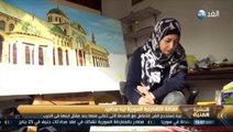 لينا محاميد.. تشكيلية سورية تستخدم الفن لتعبر عن مأساتها