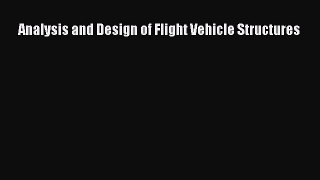 [PDF Download] Analysis and Design of Flight Vehicle Structures [PDF] Full Ebook