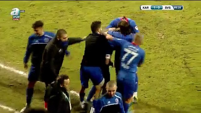 1-0 Kerim Zengin Goal Turkiye Kupasi R4 Group C - 14.01.2016, Kardemir Karabükspor 1-0 Sivas 4 Eylül