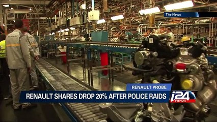 Renault shares drop 20% after police raids