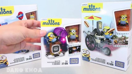 Mở hộp bộ đồ chơi nhân vật hoạt hình kẻ cướp mặt trăng cho bé xem