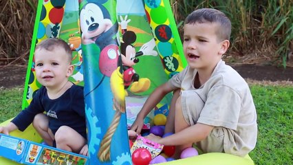 Disney Junior Videos WORLD BIGGEST GIANT EGG SURPRISE OPENING Mickey Mouse Clubhouse Minni