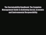 The Sustainability Handbook: The Complete Management Guide to Achieving Social Economic and