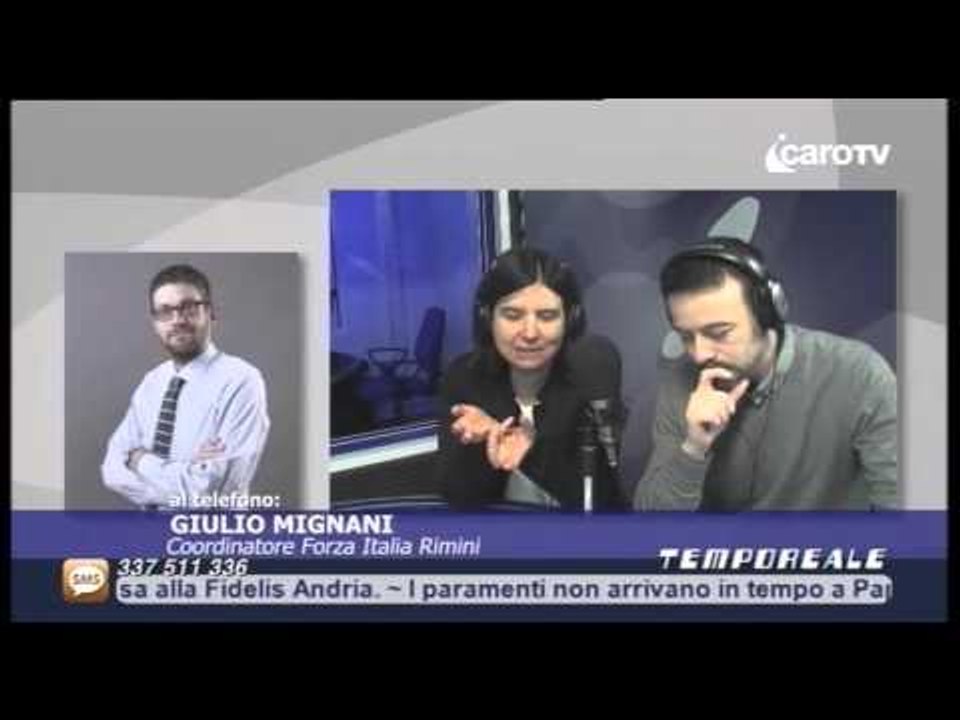 Icaro Tv. Mignani (FI) a Tempo Reale: uscita Lega ha allungato i tempi