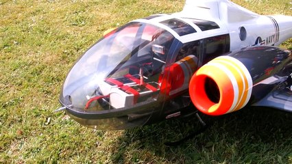 RC LOCKHEED 286 WITH EDF THRUST DRIVE MODEL HELICOPTER FLIGHT / Turbine meeting 2016 *1080