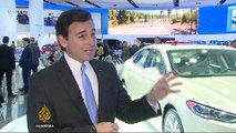Driverless cars showcased in Detroit