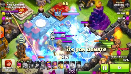 Clash of Clans - BLUE INFERNO TOWER??? 250 DESTROYED! "Funny Moments+ FIRE FIGHTER UNLOCK!"