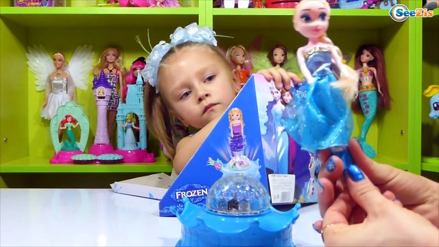 ✔ Disney Frozen. Ярослава распаковывает светильник с Эльзой и Анной - Elsa and Anna - Unboxing toys