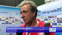 Interviews after Montenegro won by 15:6 against Slovakia – Men Preliminary, Belgrade 2016 European Championships