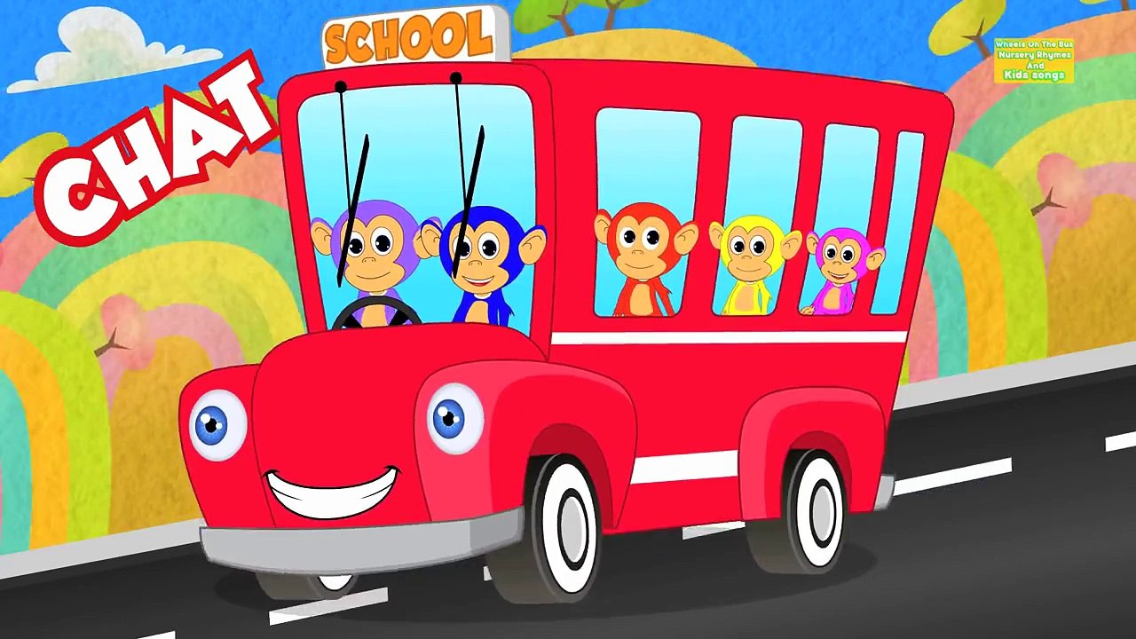 Wheels on the bus go round and round | Nursery rhymes and kids