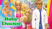 Dr. Ken   Barbie Doll Baby Doctors Office Visit Careers Playset Toy Video Cookieswirlc
