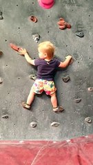 How Incredible Is This 19 Month Old Climbing Indoors