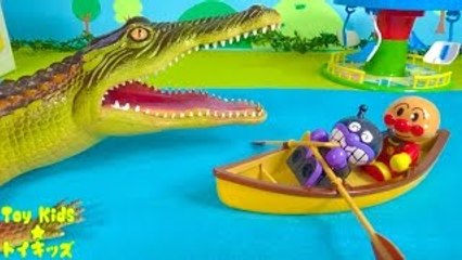 アンパンマン おもちゃアニメ 船に乗って魚釣り❤ワニ Toy Kids トイ