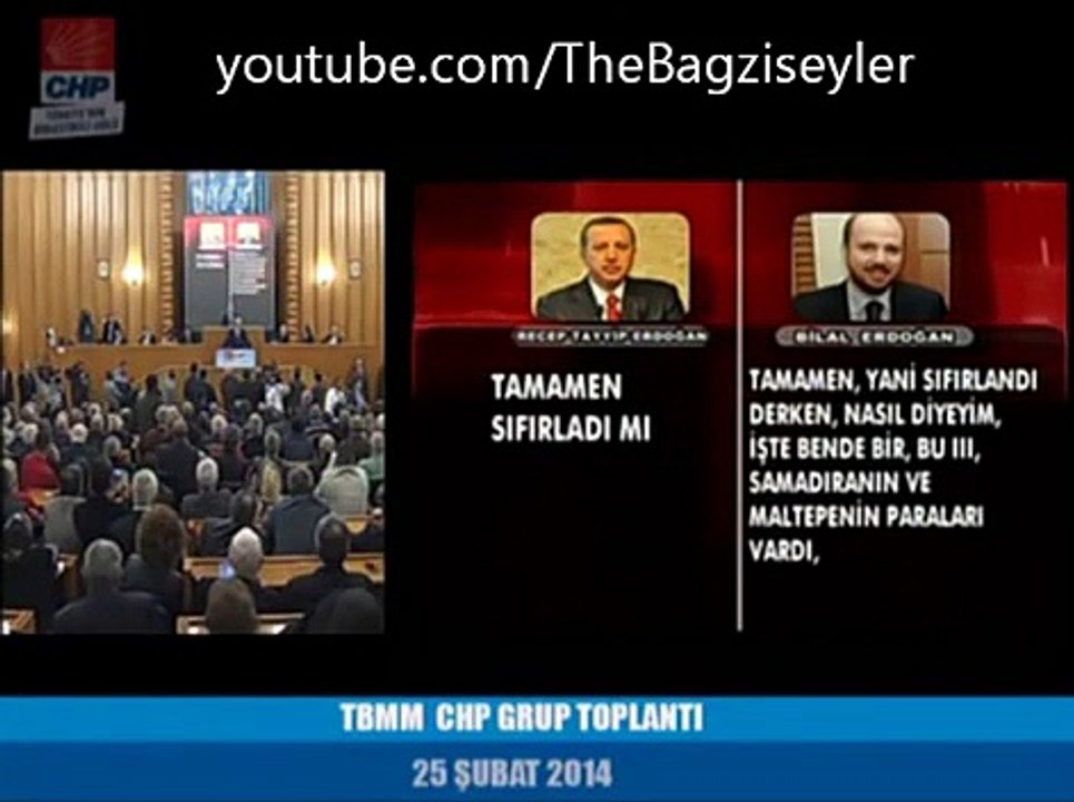 Başbakan Recep Tayyip ile Bilal Erdoğan Ses Kaydı CHP Grup Konuşması