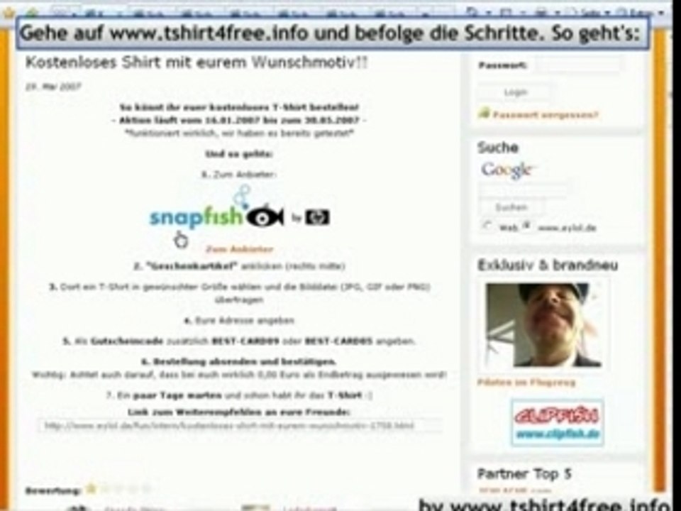 [Howto] Kostenloses T-Shirt