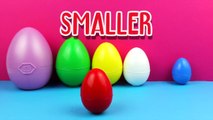Learn Colours With Surprise Eggs Color Learn Sizes from Smallest to Biggest!