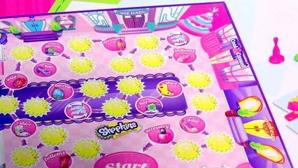 Season 2 + 3 Shopkins Designer Dash Game with 4 Exclusives Toys Review Video