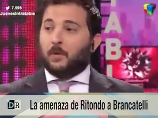 Ritondo amenaza a Brancatelli