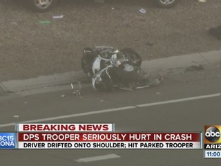 DPS trooper seriously injured in crash