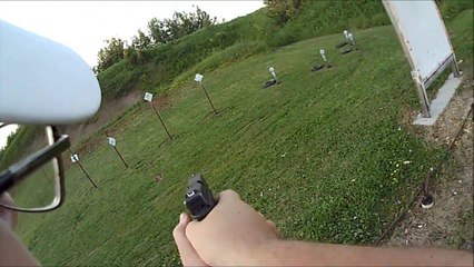 IDPA match shooting my 9 mm Glock 17 at the Hibbing Minnesota range stage 4