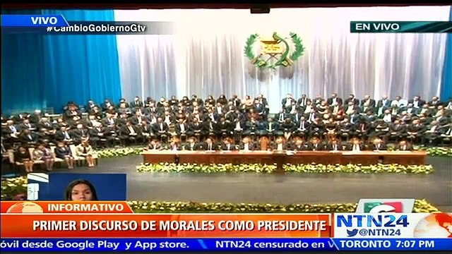 No queremos despertarnos y encontrarnos con el dinosaurio de la corrupción: Jimmy Morales asume Presidencia de Guatemala