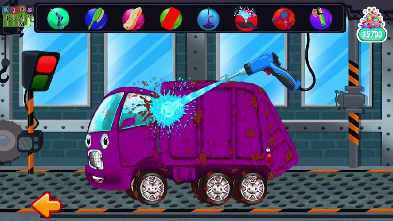 Garbage Truck Car Wash | Game Video Movies For Kids, Children , Babies and Toddlers
