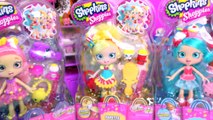 3 Shopkins Shoppies Dolls Poppette Jessicake Bubbleisha Doll Toy Unboxing   Exclusives Vid