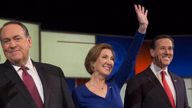 3 times Fiorina jabbed Clinton at the GOP undercard debate