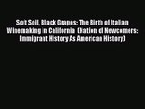 PDF Download Soft Soil Black Grapes: The Birth of Italian Winemaking in California  (Nation