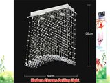 Swees? Modern Bridge Wave Clear Crystal Lighting Ceiling Light Chandelier Lamp! H 58 cm X W
