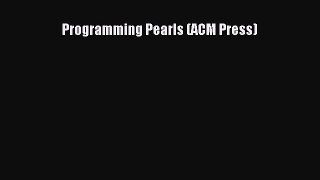 Programming Pearls (ACM Press) [Read] Online