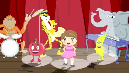 I like to eat apples and bananas. Fun childrens song