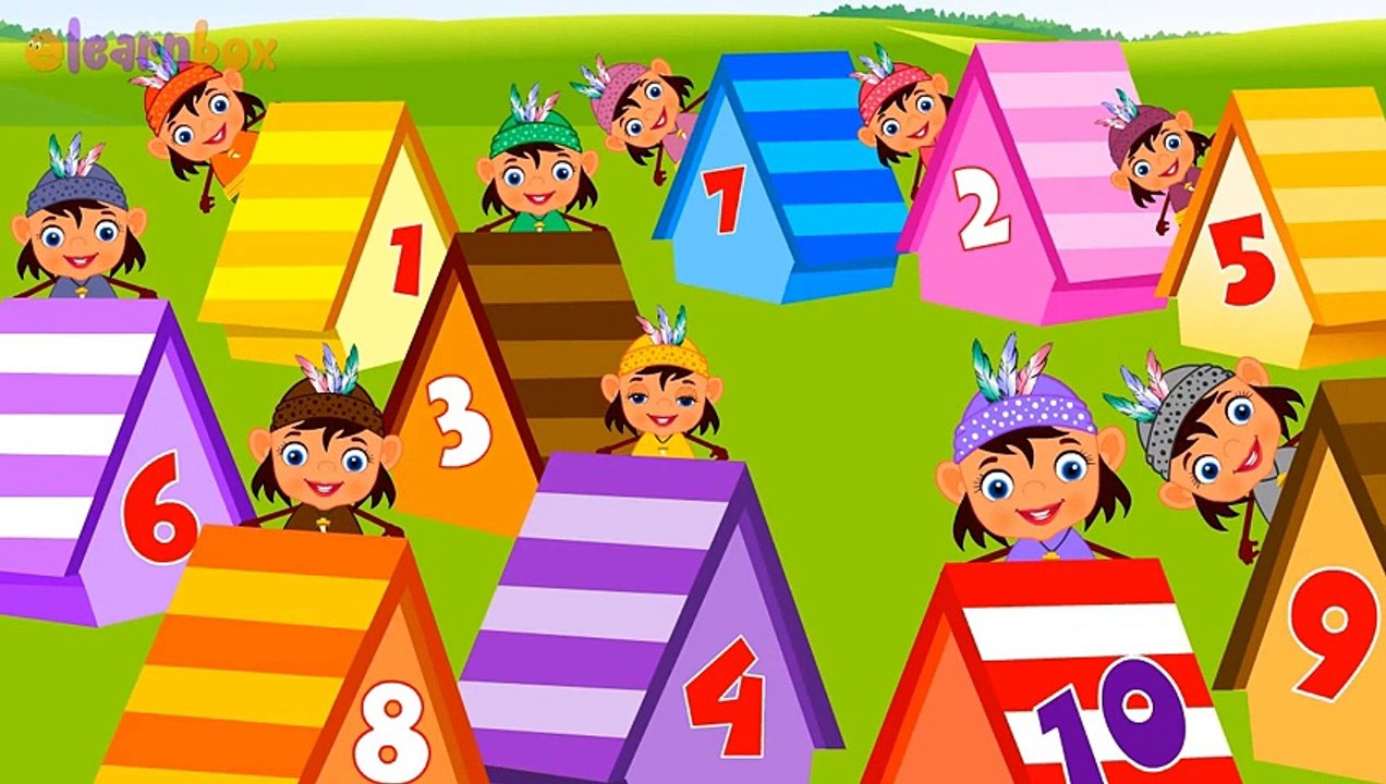 Ten Little Indians Nursery Rhyme | Popular Number Nursery Rhymes For Children by ChuChu TV