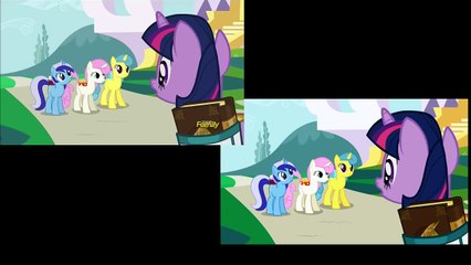 Twilight Meeting Her Canterlot Friends Season 1 And Season 5 Side By Side