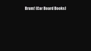 PDF Download Brum! (Car Board Books) Download Online