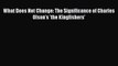 [PDF Download] What Does Not Change: The Significance of Charles Olson's 'the Kingfishers'