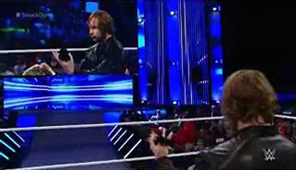 Ambrose challenges Owens to a Last Man Standing Match at Royal Rumble SmackDown, Jan 14, 2016