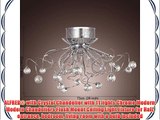 ALFRED? with Crystal Chandelier with 11 lights Chrome Modern Modern Chandeliers Flush Mount