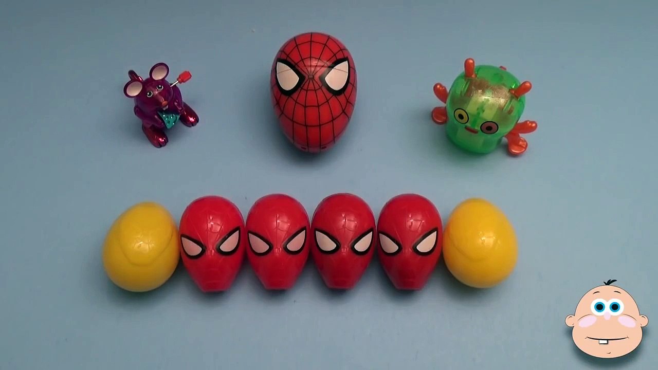 Spider Man Surprise Egg Learn A Word! Spelling...