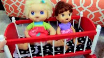Baby Alive FURNITURE With Doll Bed KidKraft High Chair & Crib   Lucy Eats Baby Food Diaper Change